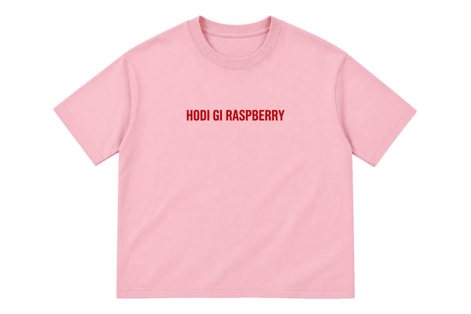 Hodi Gi Raspberry Tee in Blush